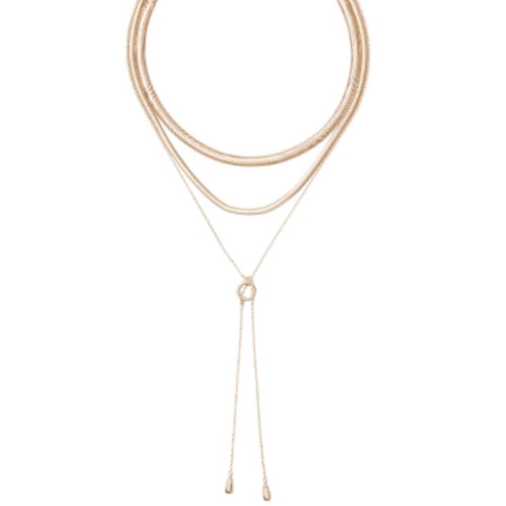 💢last one 💢 collar and bolo lariat gold necklace - Picture 4 of 5